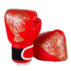 1 Pair Of Boxing Gloves, Adult Professional Training Boxing Gloves, Men's And Women's Sanda Sandbag Fighting Gloves, Muay Thai Fighting Boxing Gloves (Some Parts Are Shipped Randomly) Golden Tiger