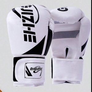 Professional Boxing Gloves For Men & Women, Suitable For Boxing, Martial Arts & Fighting White