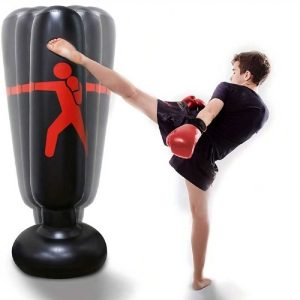 Punching Bag, Free Standing Boxing Bag For Bounce Back Focus Punching Bag For Practicing Karate, Taekwondo, De-Stress Boxing Bag Multicolor