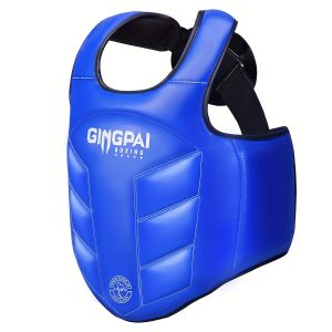 Heavy Duty Chest Protector for Boxing, Kickboxing, Taekwondo Training - Men & Women's Chest Guard with Impact Protection